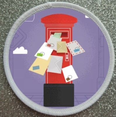 3'' Post Mail Box Iron / Sew On Patch Badge 