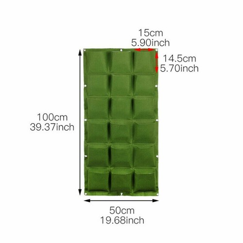 Wall Hanging Planting Bags Green Plant Grow Planter Living Bag Garden Supplies - Picture 14 of 17