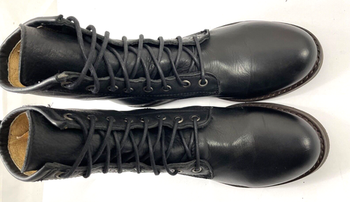 Frye Women's Size 6 Veronica Combat Leather Lace Up Ankle Boots Black 76276 $258 - Picture 3 of 5