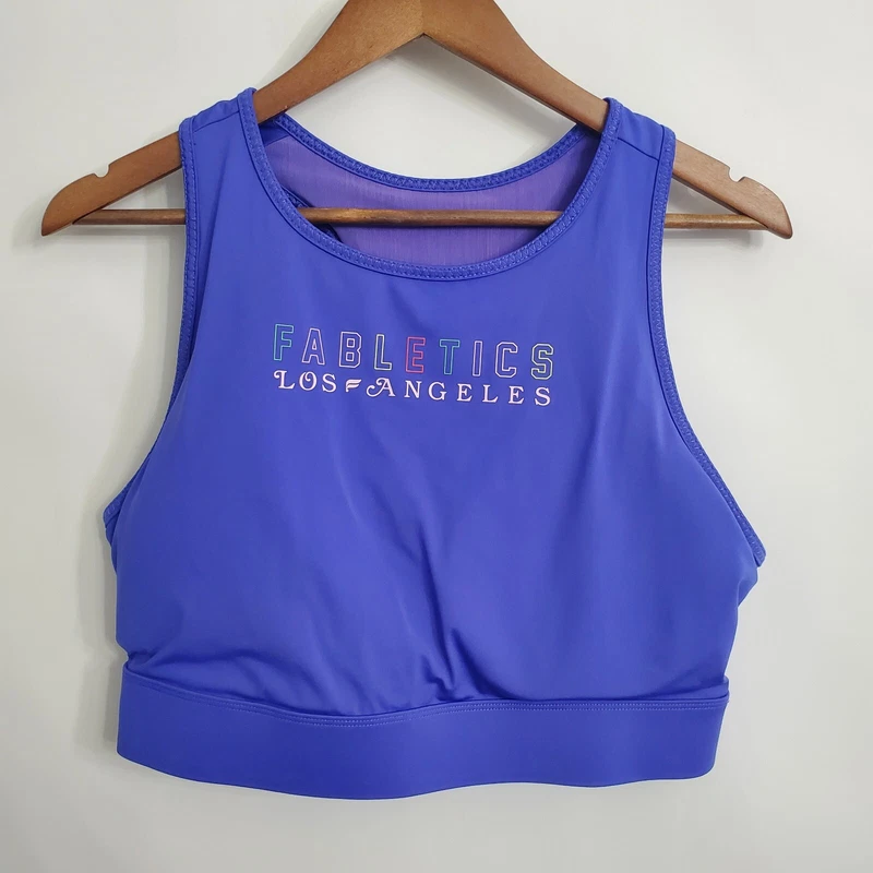 fabletics trinity high impact padded active gym tank-bra