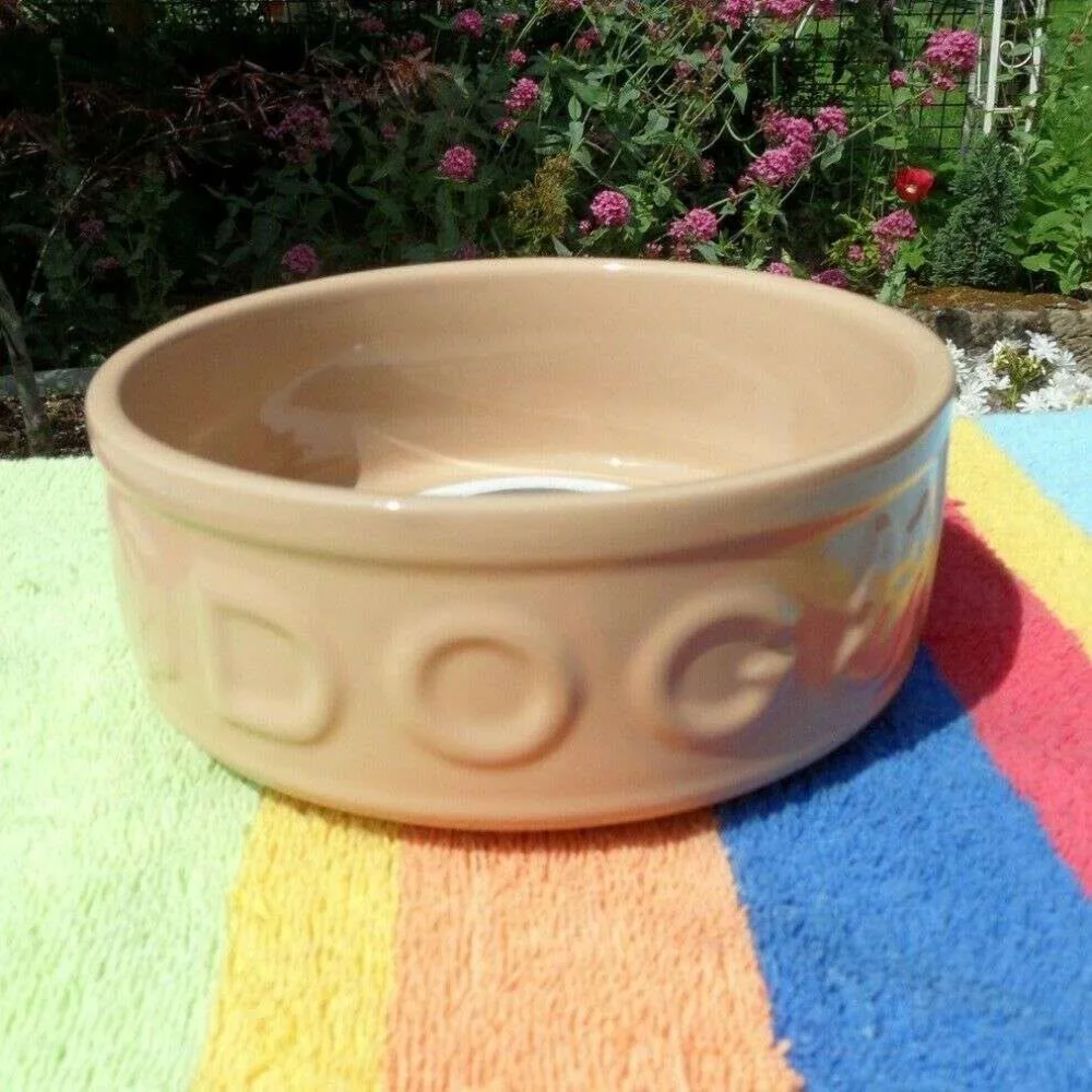 CERAMIC DOG BOWL Mason Cash Cane 20cm Lettered Dog Bowl, 8" eBay