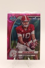 2024 Bowman University U Chrome Austin Mack Pink Lava Alabama Rookie