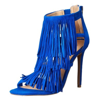 steve madden blue suede sandals