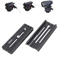 Clamp Adapter+Arca-Swiss Fit Quick Release Plate for Manfrotto Gitzo Tripod Head