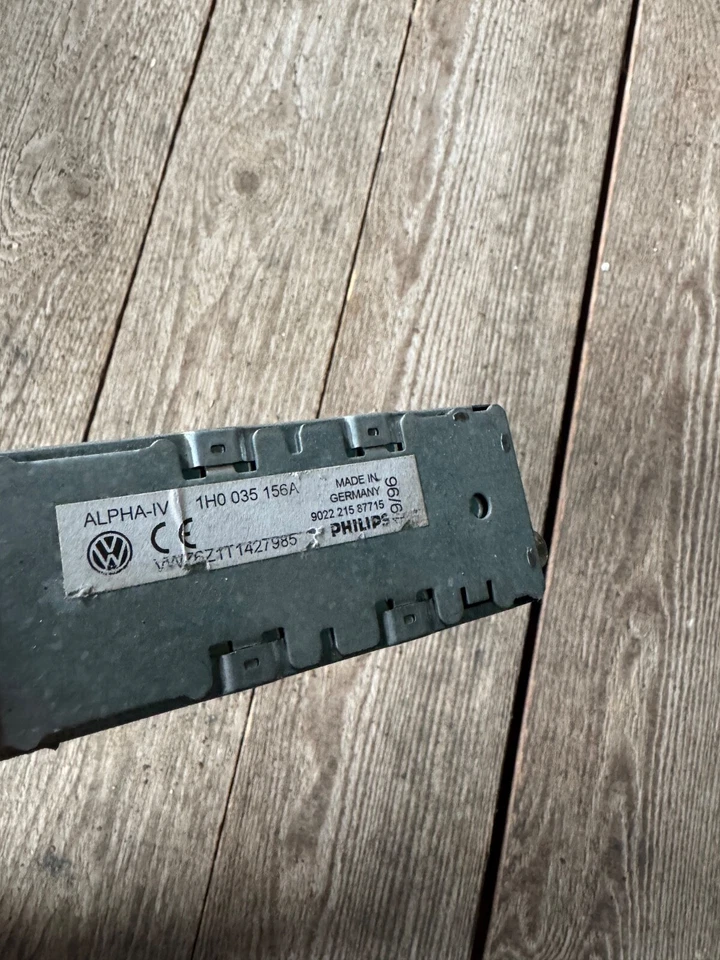 VW Polo 6N Philips Radio Kassette Autoradio 1H0035156A - Ohne Code - Bild 2 von 2