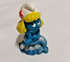 Vintage MERMAID Smurfette 1981 Silver Tail Version 20142 Loose nice condition.