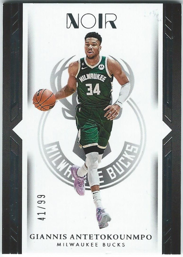 GIANNIS ANTETOKOUNMPO 2022-23 PANINI NOIR #119  41/99 MILWAUKEE BUCKS