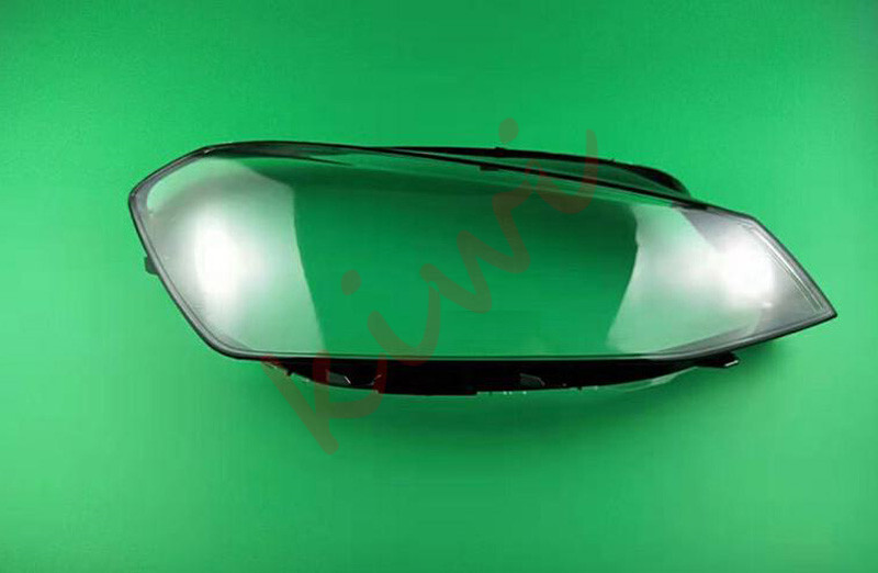 A Pair Headlight Lens Clear Shell + Glue For Volkswagen Golf7 R GTI