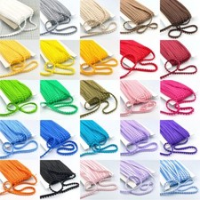 CRAFT CULT 12mm Pearl Bobble Pom Pom Trim - 25m Reel - Sewing Craft Trimming