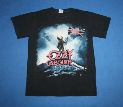 Ozzy Osbourne Shirt Scream World Tour 2011 Heavy Metal Men's Tee
