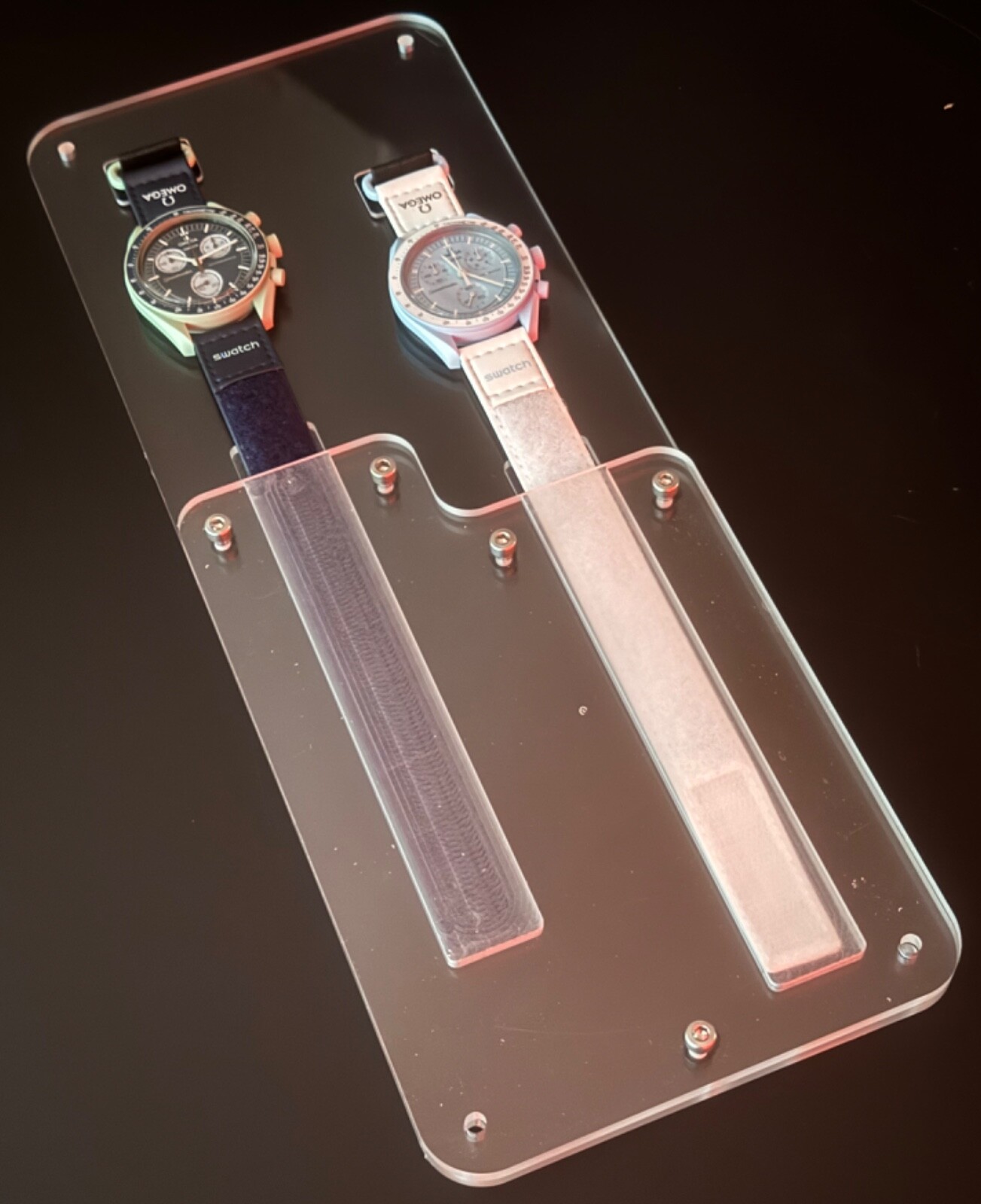 Présentoir montres Système Solaire support de rangement en marbre