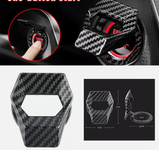 Car  Engine Start Stop Push Button Switch Cover Trim Accessories 1