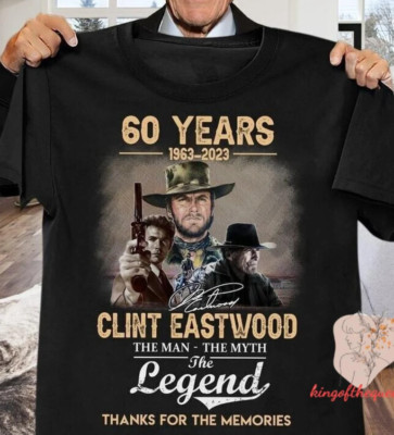 Clint Eastwood 60 Years Anniversity T-Shirt, Clint Eastwood Mayor