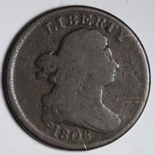 1808 Draped Bust Half Cent FINE E231 AME