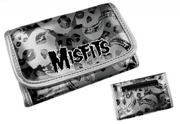 Misfits Skull Allover Silver Girls Purse / Wallet