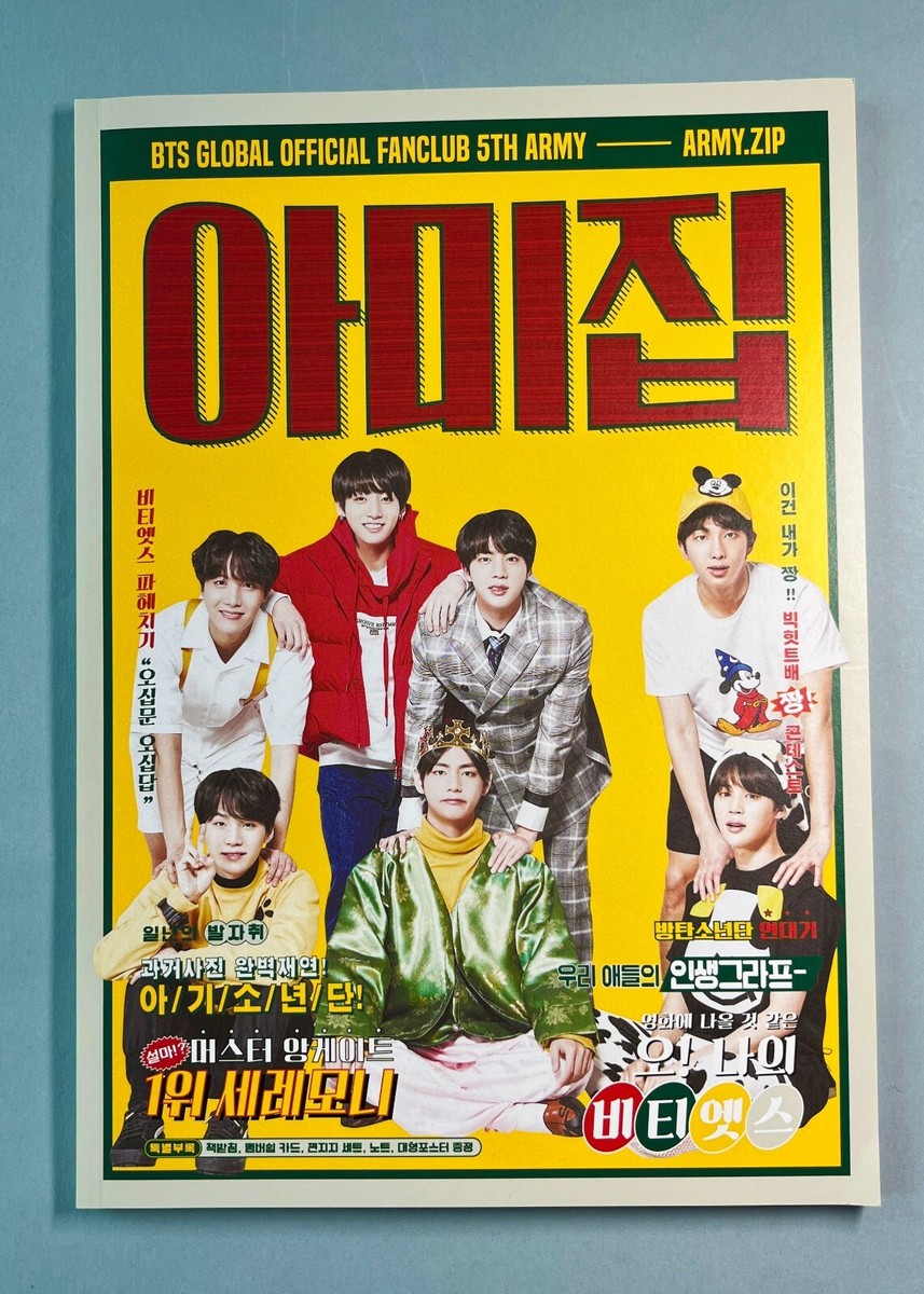 BTS 5期 ARMY ZIP MEMBERSHIP KIT BTS Official Army Zip 5th Membership Kit Photo Book Only + BTS