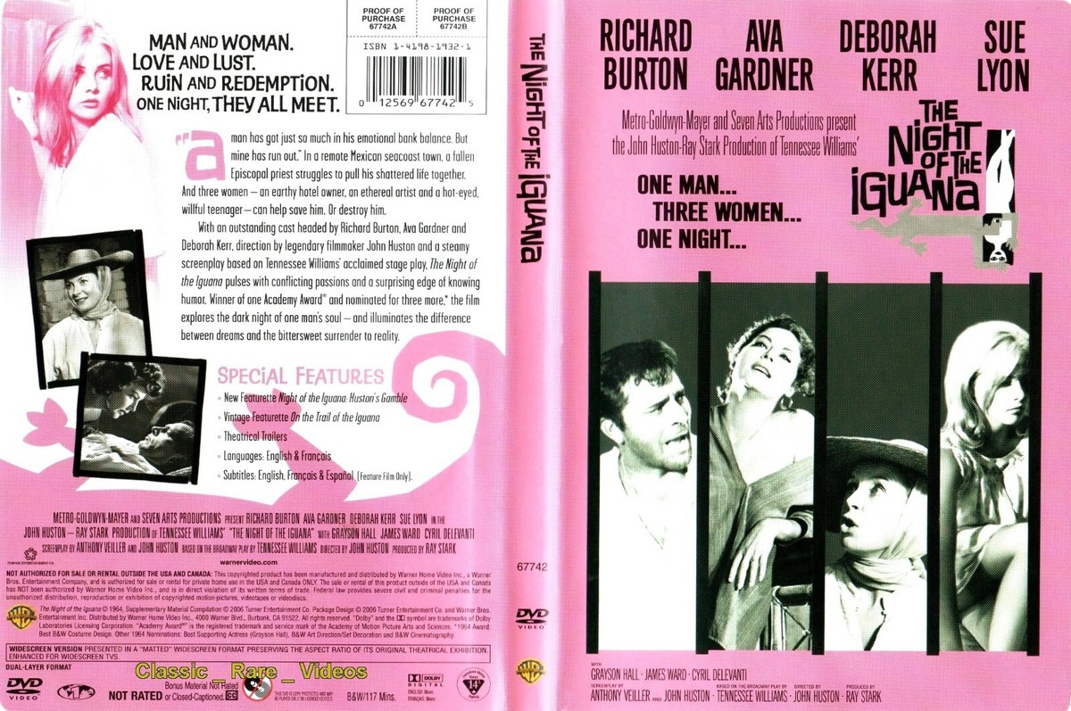 The Night of the Iguana ~ DVD ~ Richard Burton (1964