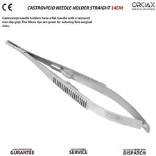 Portaagujas Castroviejo 14cm Olsen Hegar Quirúrgico Dental Veterinario OROAX