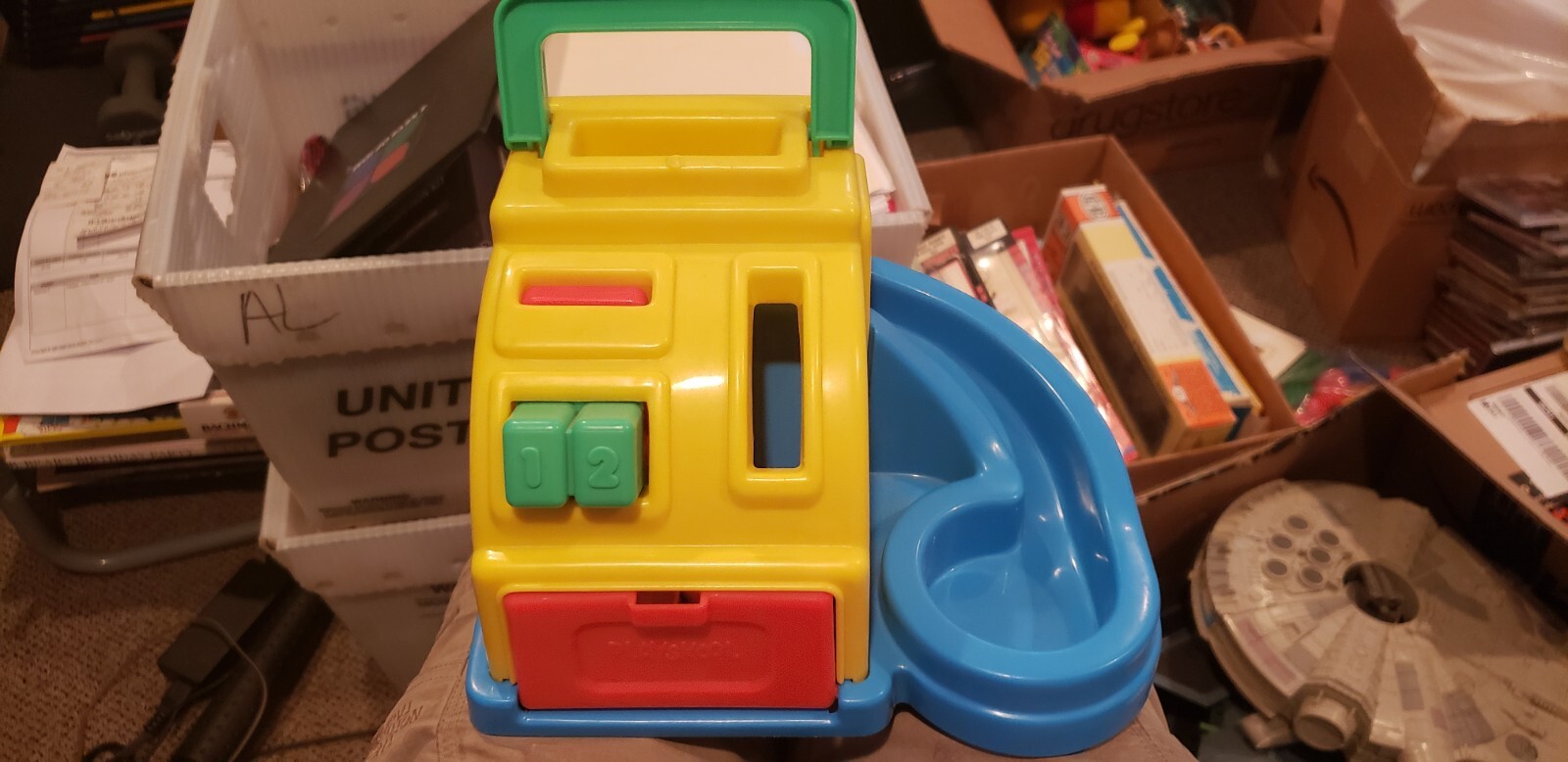 1991 Vintage Kids Toddler Playskool Cash Register with Toy coins. eBay