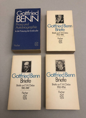Gottfried Benn Briefe an F.W.Oelze 3x, Prosa und Autobiographie Fischer Verlag