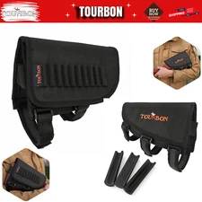 TOURBON Rifle Cheek Weld Riser Rest Comb Raiser Ammo Holder Nylon Cover Adjusted