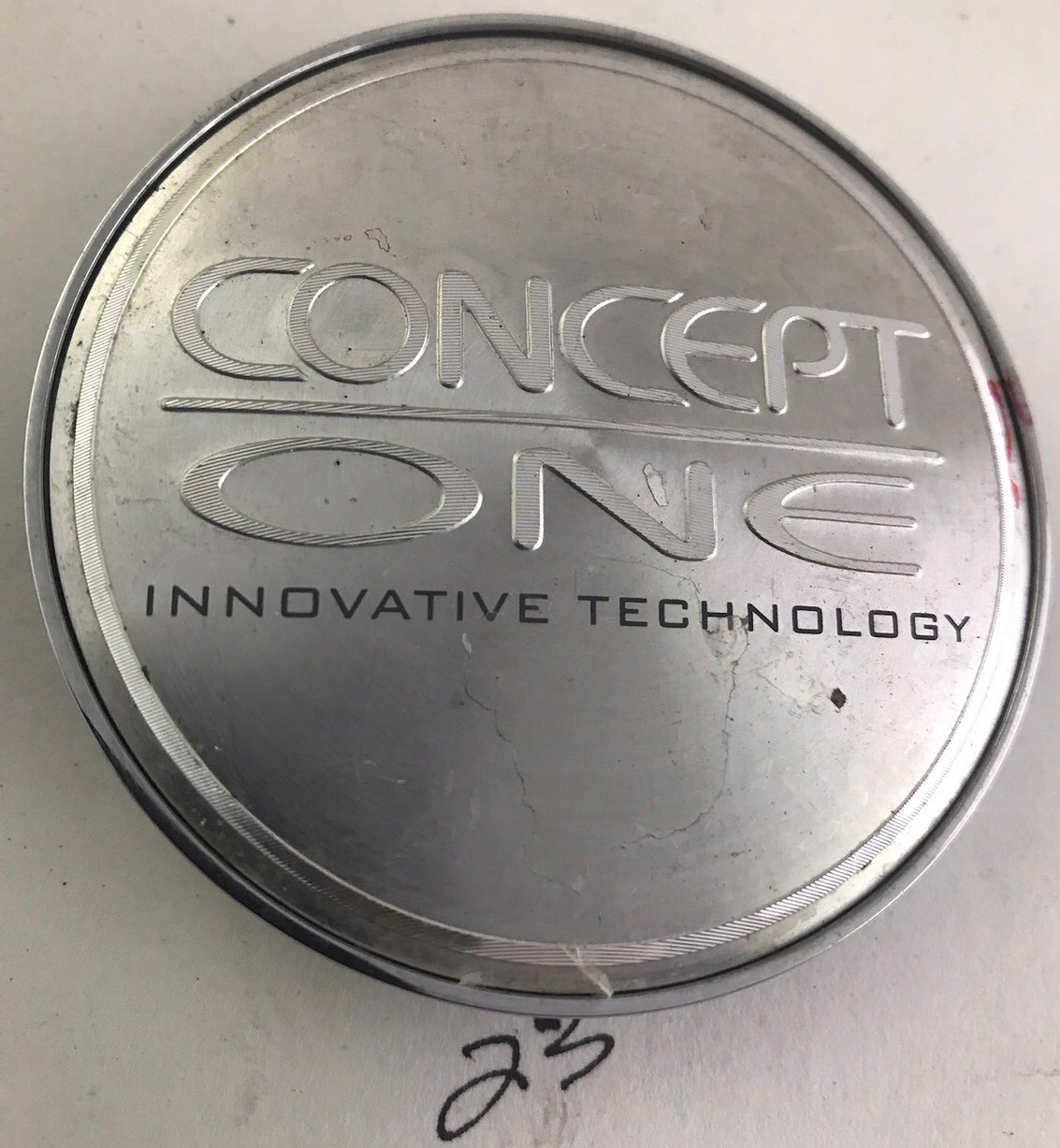 (1)  CONCEPTS ONE  CUSTOM WHEELS POLISHED  CENTER CAP HUBCAP 087-image