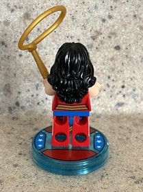 Lego Minifigure DC Wonder Woman Superhero + Dimensions Minifigures Game Tag Lot