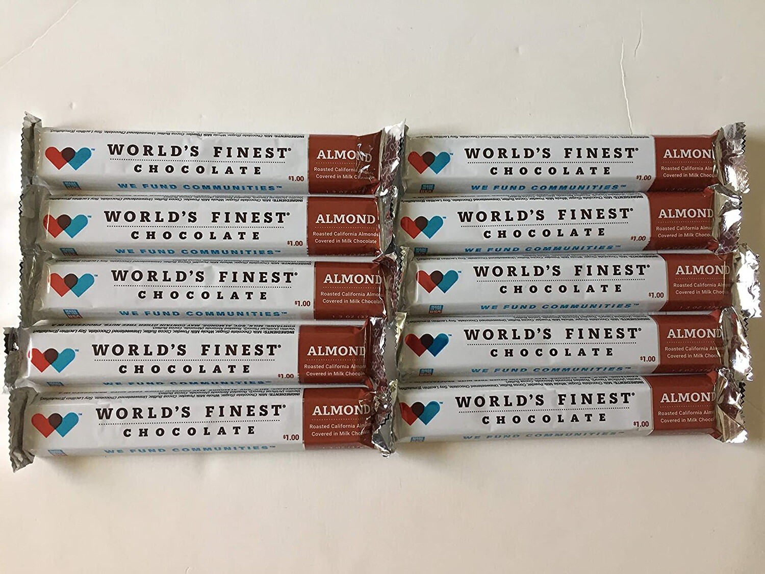 World's Finest Chocolate Milk Chocolate With Almonds multiple size