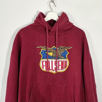 full send eagle heavyweight hoodie by nelk boys size large