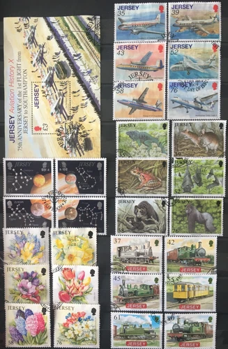2009 JERSEY Commemorative Sets - Used - Mainly ex FDC's - multiple listings