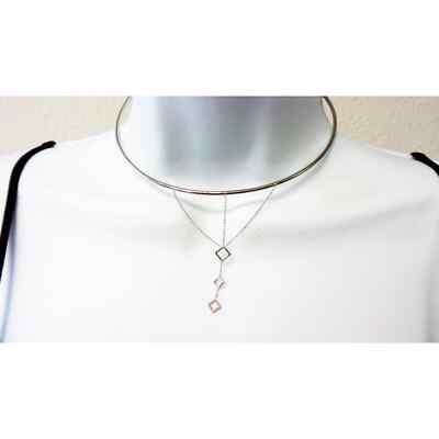 VANESSA MOONEY Casablanca Diamond Shape Choker Necklace