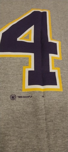 Minnesota Vikings Randy Moss Jersey T shirt XL New w Tags Vintage deadstock DS - Picture 7 of 11
