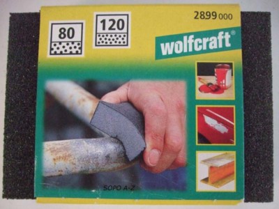 Schleifblöcke 97x25x67 Schleifschwämme K 80/120 wolfcraft 8 Stück