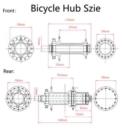 MTB Bike Hub BOOST 148mm 120 Click 28/32H HG XD MS Disc Brake 8 9