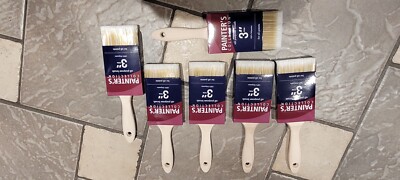 NEW LOT 6  PAINT BRUSHES STAIN OR PAINT BRUSHES BY PAINTER'S COLLECTION 3'' BRUSH