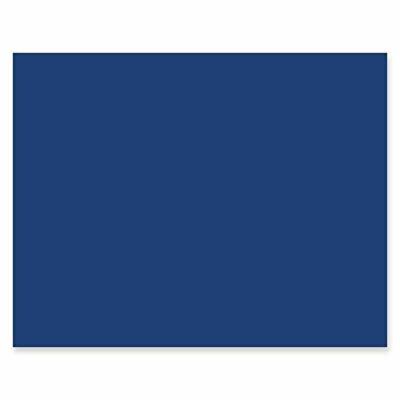 Top Flight 4-Ply Railroad/Poster Board, 28 x 22, Royal Blue, 100 Boards Sealed