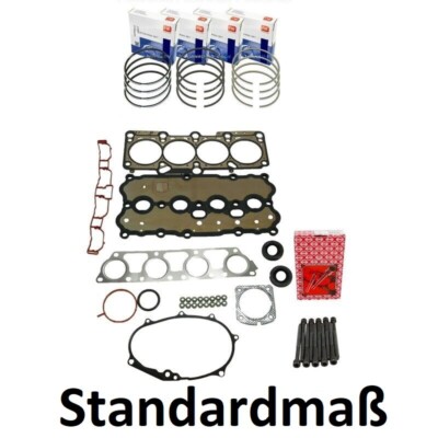 Zylinderkopfdichtsatz+Schrauben+Kolbenringe für Audi A4 2.0 FSI 16V 150 PS AWA A