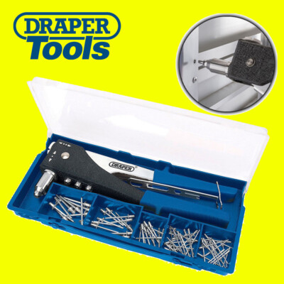 Draper 27848 2-Wege Hand Nietzange Kit Popnietpistole Handnietwerkzeug (Neu 19782)