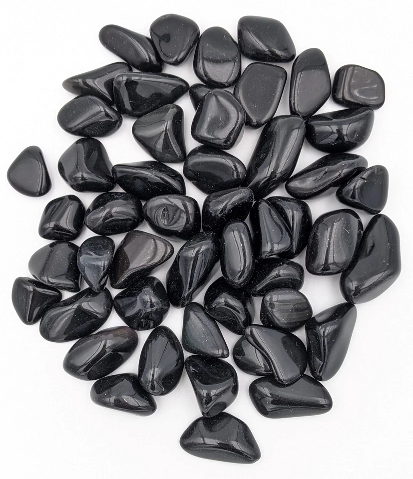 LOT DE 250 grs DE PIERRES NATURELLES POLIES OBSIDIENNE OEIL CÉLESTE Taille S - Photo 2/2