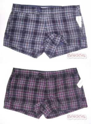 Womens AEROPOSTALE Wool Plaid Short Mini Shorts NWT #9151