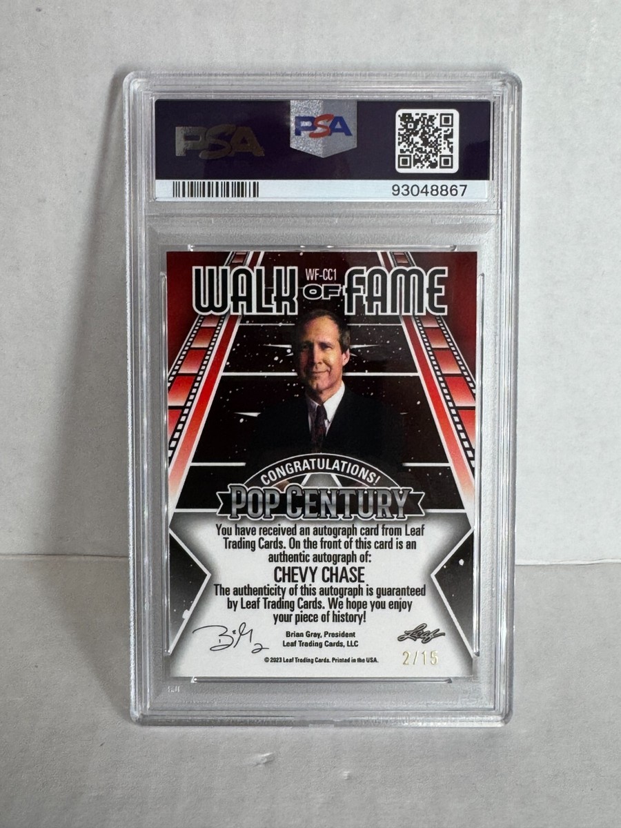 2023 Leaf Metal Pop CenturyWALK OF FAME Chevy Chase /15 Auto