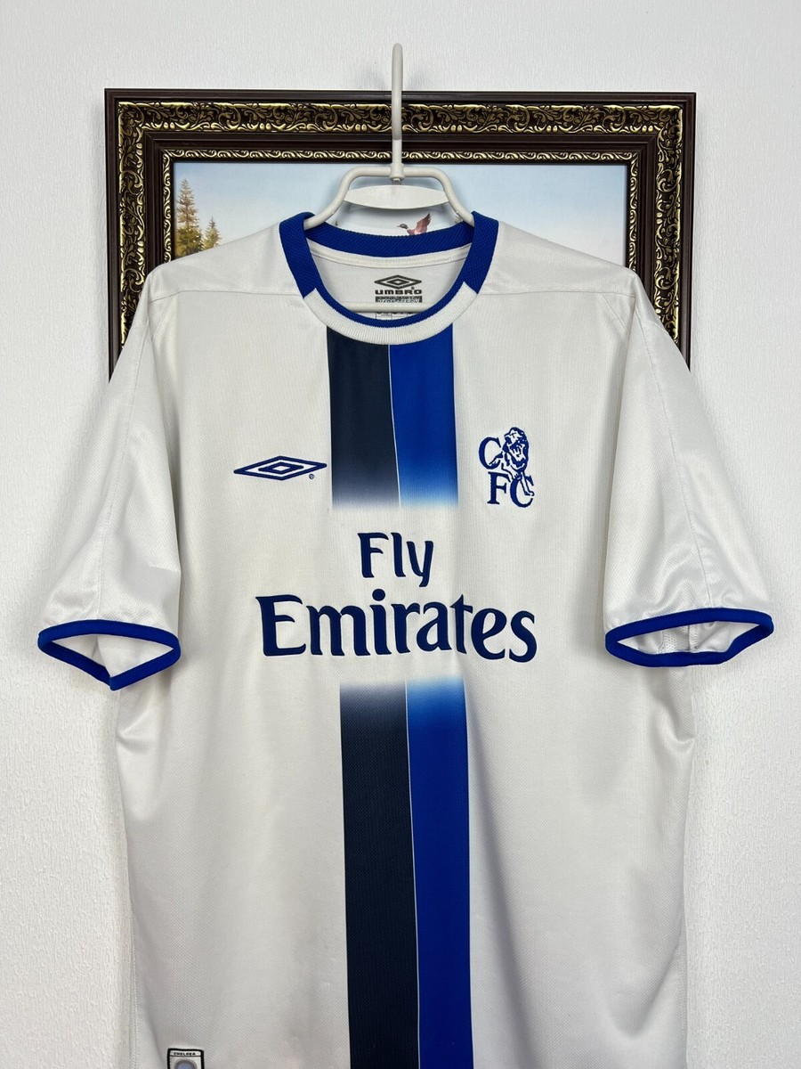 Chelsea Away football shirt 2003 Soccer Umbro White Jersey