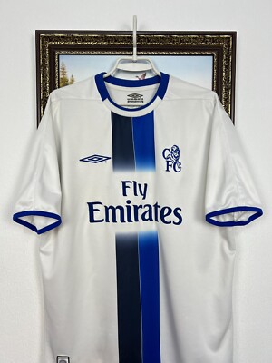 Chelsea Away football shirt 2003 Soccer Umbro White Jersey