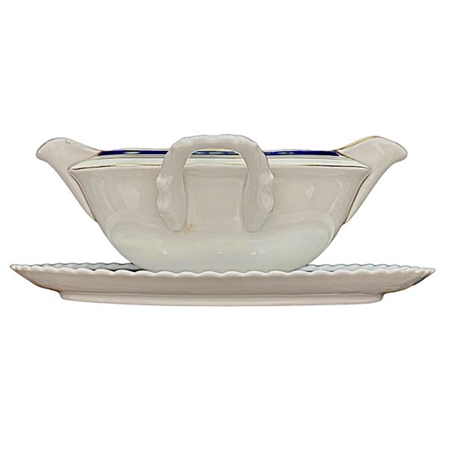 KRAUTHEIM SELB BAVARIA Vintage Porcelain Gravy Boat 9”x 6” Germany - Picture 3 of 5