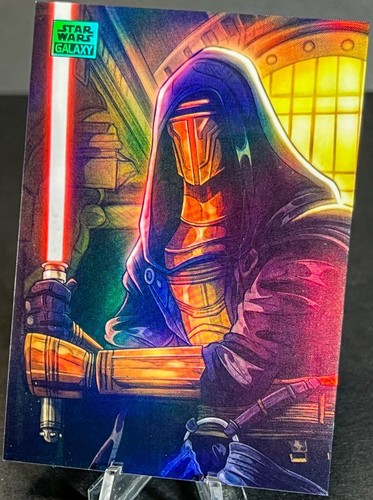 2024 Topps Chrome Star Wars Galaxy ~ DARTH REVAN #AS-10 Aqua Refractor /199 - Bild 2 von 4