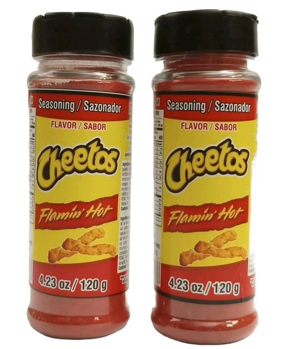 2x Flamming Hot Cheetos Powder Seasoning 2x Polvo Chilito Sasonador Flamming Hot
