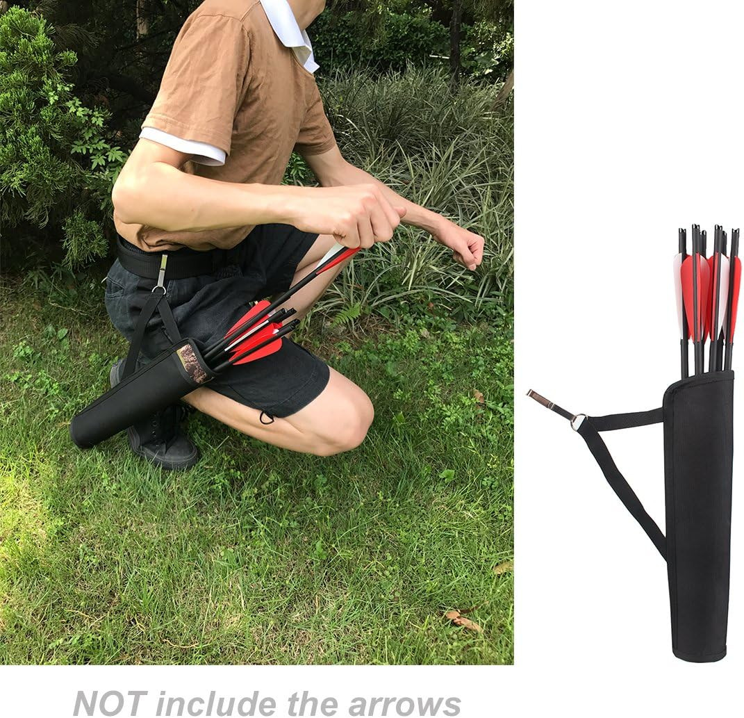 Archery Crossbow Bolts Arrow Tube Hip Quiver Waist Hanged Carry Bag for 18" 20"