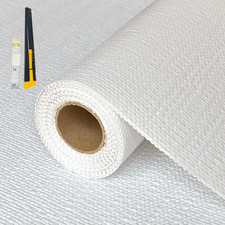 Shelf Drawer Liner for Kitchen Cabinets Non-Adhesive White 12In X 10FT