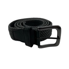 Nike Belt Mens 36-42 Dark Gray G-Flex Stretch Woven Golf Metal Buckle Swoosh