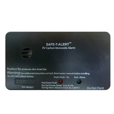 Safe-T-Alert SA-340 Black RV Battery Powered CO Detector - Rectangle SA-340-B...